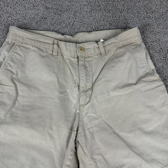 Patagonia All Wear Shorts Mens 34 El Cap Kahki Beige 8 In Inseam Hiking Organic - Picture 3 of 15
